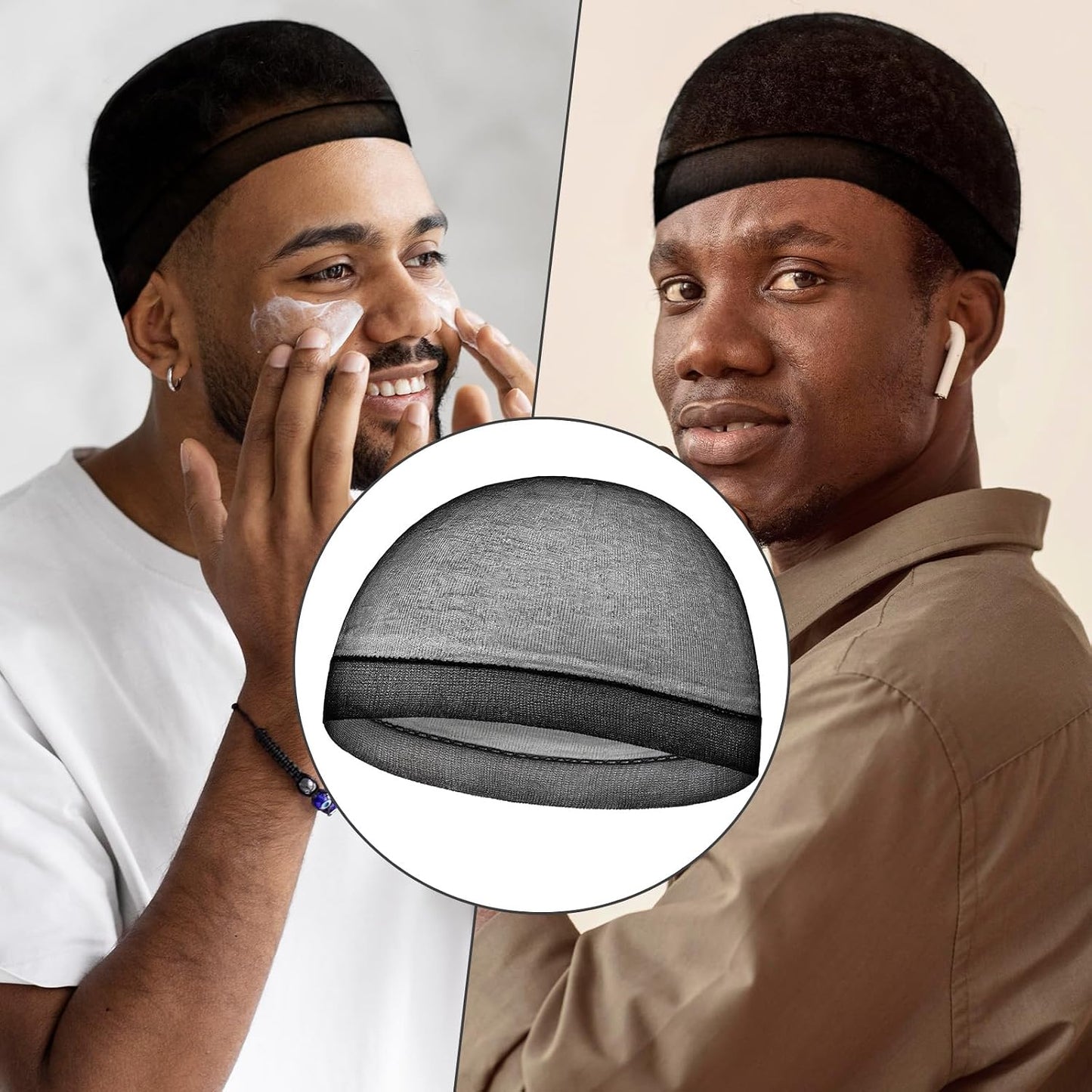 Silky Stocking Cap - Breathable Wave Cap for Men | Soft Stretchy Sleeping Beanie