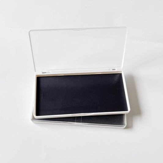 UDTIP 2PC Empty Magnetic Makeup Palette, White Frosted Clear Lid, Empty Eyeshadow Palettes Depots Tavel Storage Box, Small Travel Size, 5.5 x 3.1 inches,