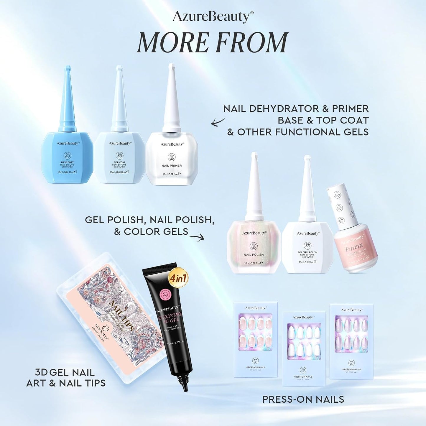 Short Square Nail Tips - 600pcs Pre-Etched Soft Gel Acrylic Fake Nails | Half Matte Full Cover for DIY Manicure