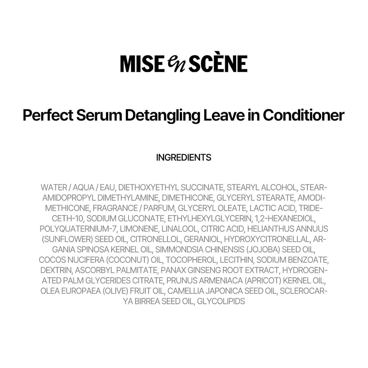 Mise En Scene Hair Mist - Nourishing Non-Greasy No-Wash Treatment with Golden Moroccan Argan Oil | 5.07 Fl. Oz. (150ml)