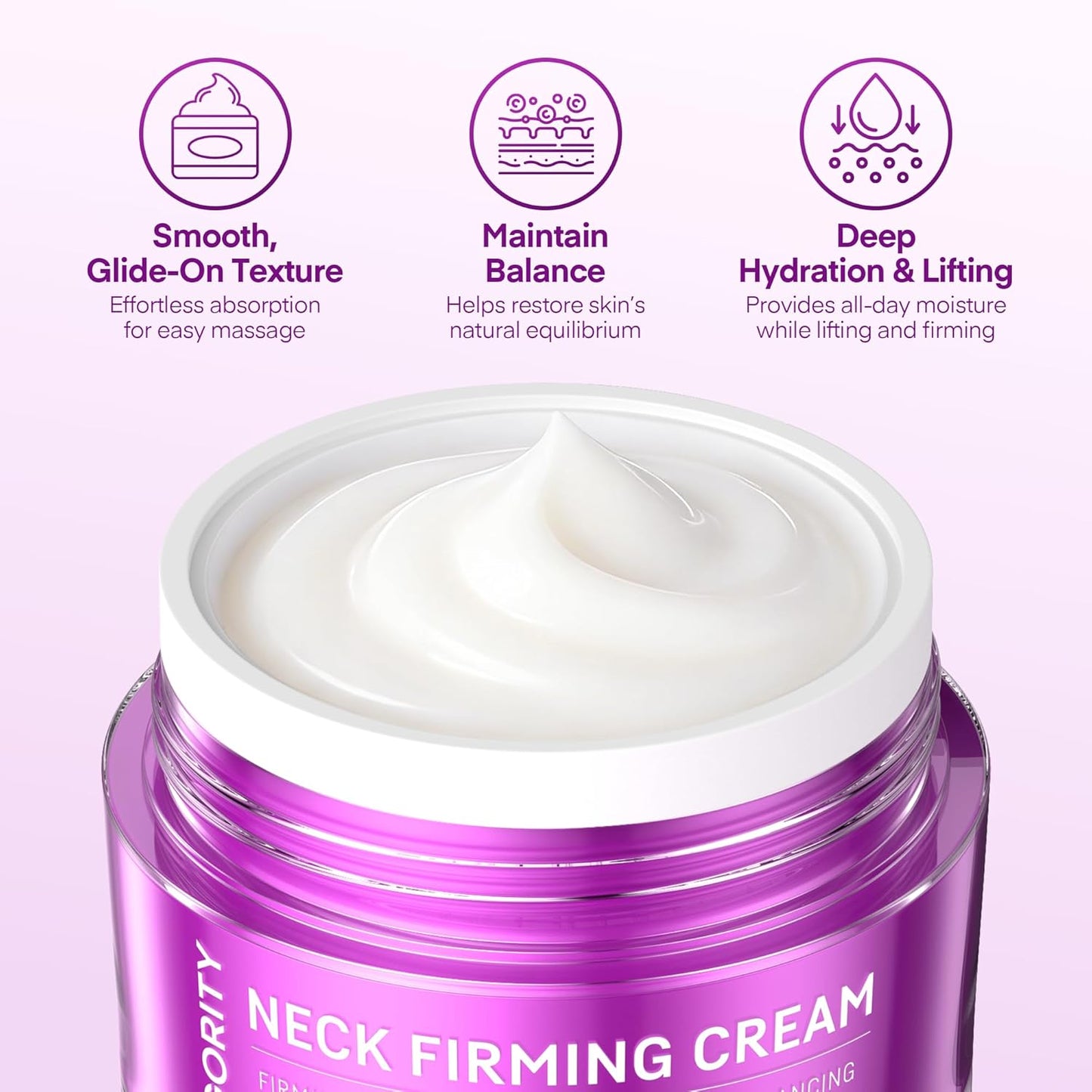 Crepey Neck Firming Cream - Hydrating Peptide & Bakuchiol Moisturizer for Wrinkles | 1.69 fl oz
