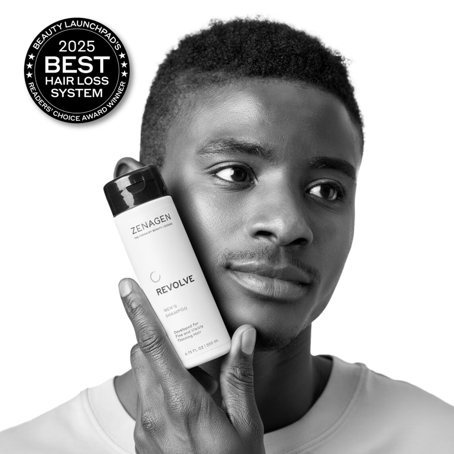 ZENAGEN Men's Trio Kit for Fine & Thinning Hair - Plant-Based Shampoo, Densifying Serum & Flexture Paste, 1 Set