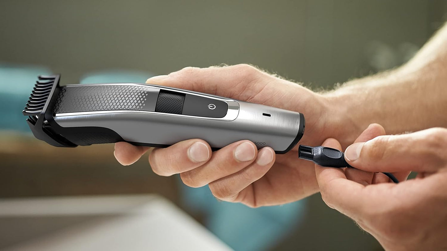Philips Norelco Beard Trimmer & Hair Clipper Series 5500 - Cordless, Washable Design for Easy Cleaning | BT5511/49