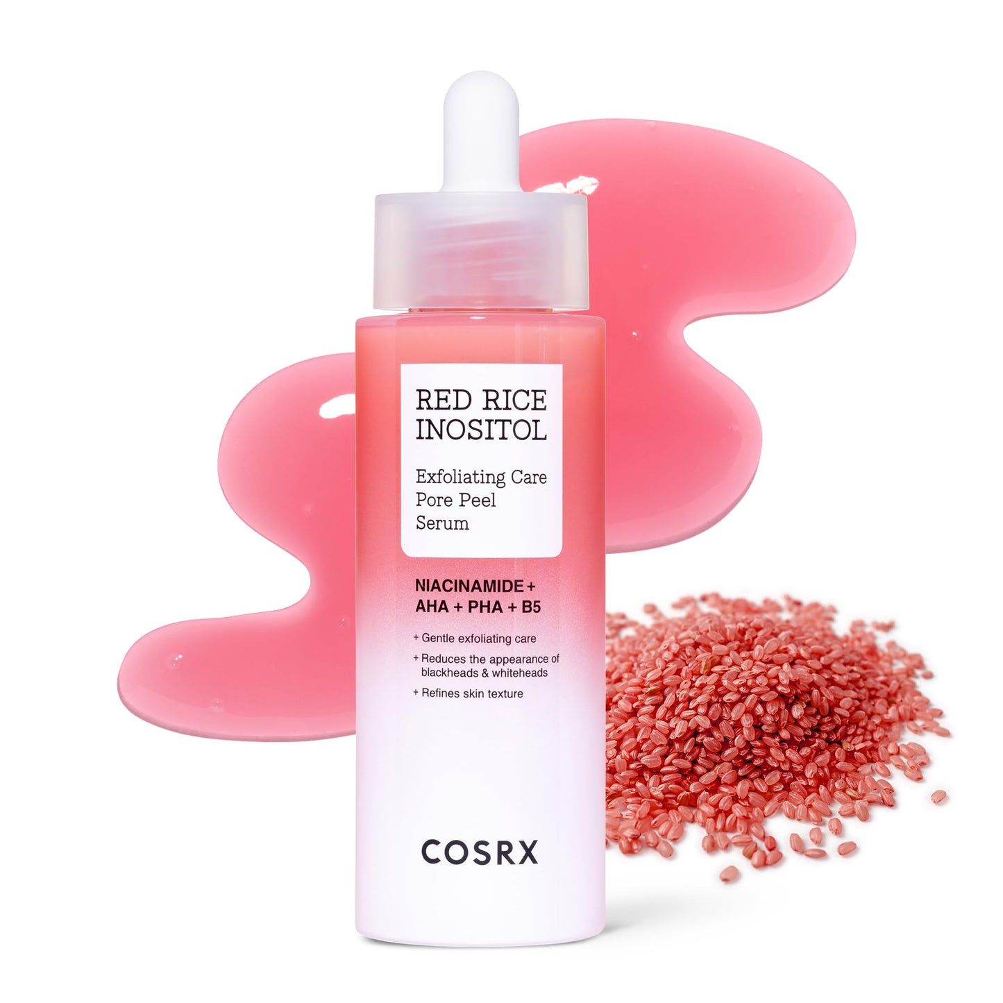 COSRX Red Rice Pore Peel Shot, 94% Reduction in Dead Skin Cells, Gentle Blackhead Remover & Face Exfoliator, Pore Minimizer for Face with Rice Extract & Inositol, AHA BHA PHA, Korean Skin Care