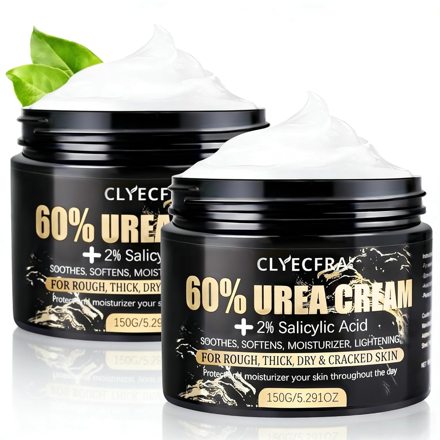 60% Urea Cream with 2% Salicylic Acid - Maximum Strength Moisturizer for Rough, Dry Skin | 150g