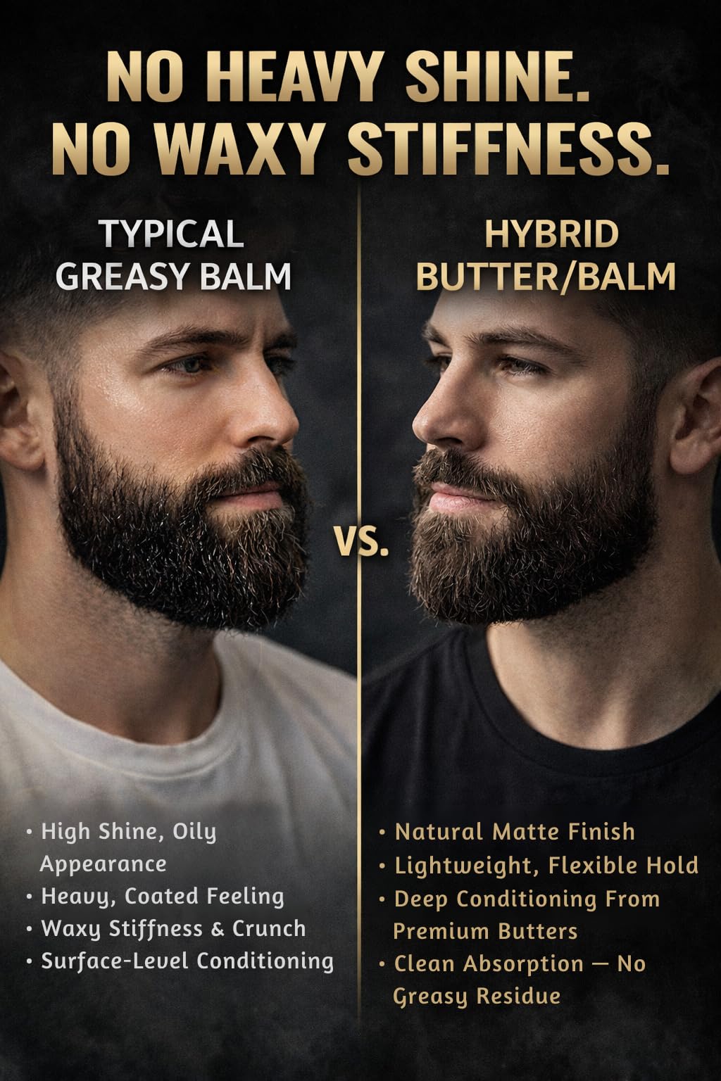 Beard Balm & Butter Hybrid – Softens Like a Butter & Tames Flyaways – Light Hold, Non-Greasy, Softens Coarse Beards, Bold Long-Lasting Scents, Paraben Free (Pheromone Phoreplay)