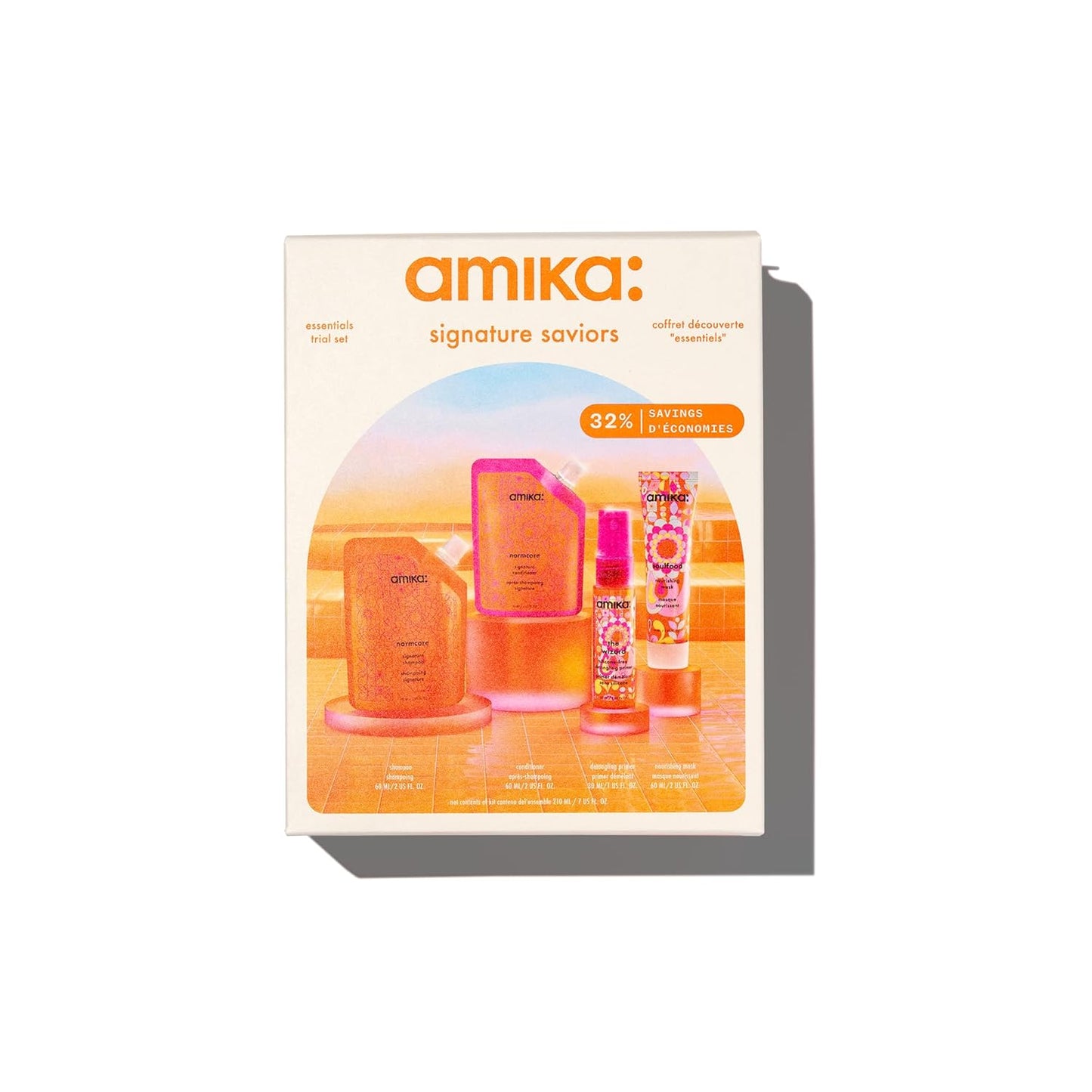 Amika Signature Saviors Essential Trial Set - Hair Care Kit for Healthy Hair