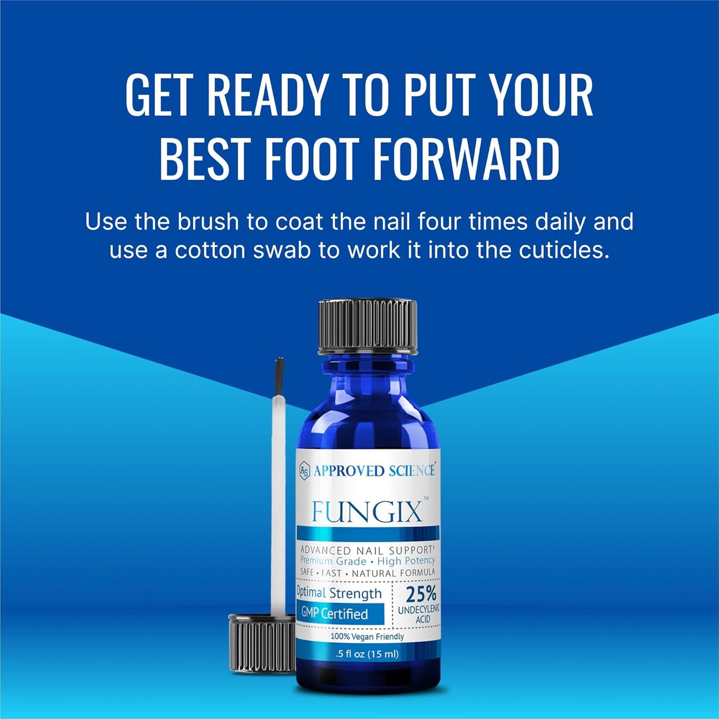 Fungix Extra Strength Serum | Undecylenic Acid & Tea Tree Oil for Healthy Nails - Easy Application - 1 Pack