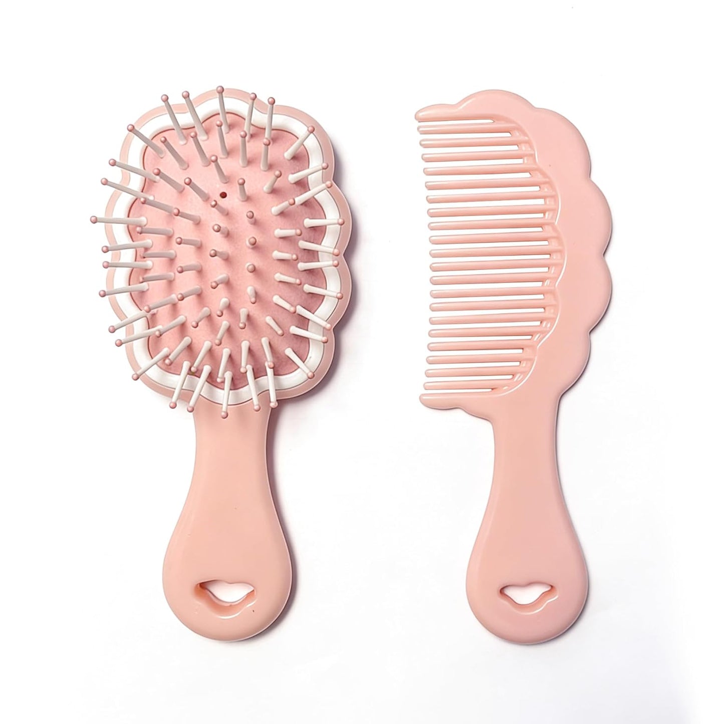 Mini Wet Hair Brush Set | Detangling Comb for Women, Girls & Kids - Travel-Friendly, Purple