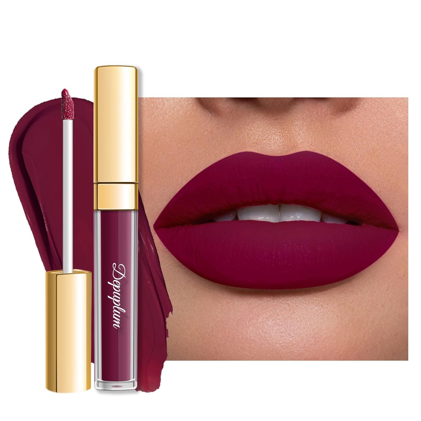 Nude Red Matte Lipstick - SuperStay Long-Lasting, Smudgeproof & Transferproof | Cruelty-Free Liquid Lip Color