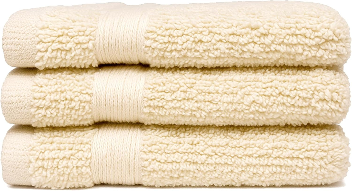 Luxury Cotton Washcloths - Ultra Soft & Super Absorbent Terry Towels | 12x12 MultiPack in China Blue