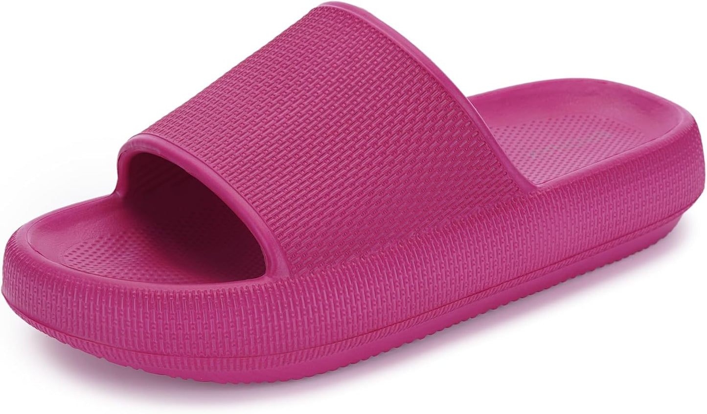 BRONAX Pillow Slippers - Cushioned House Slides for Men & Women | Thick Sole Comfort
