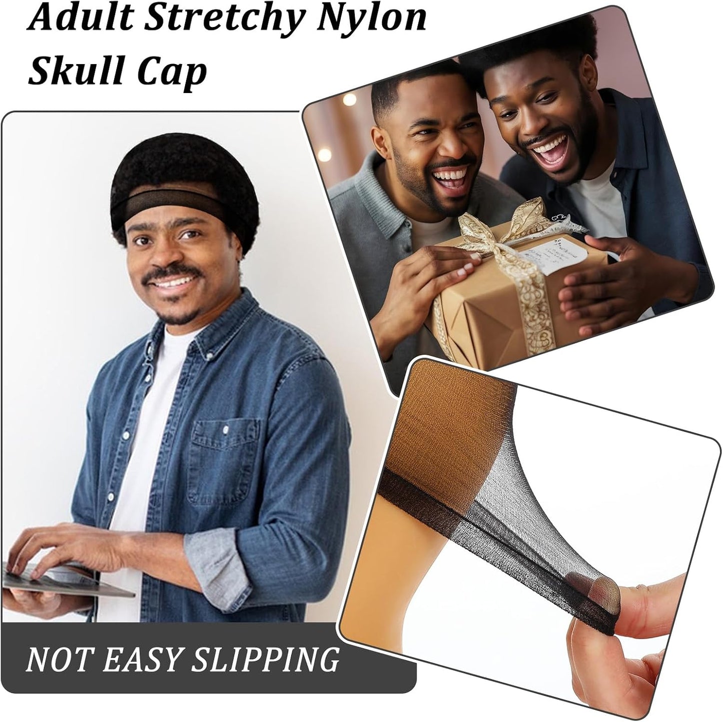 Silky Stocking Cap - Breathable Wave Cap for Men | Soft Stretchy Sleeping Beanie