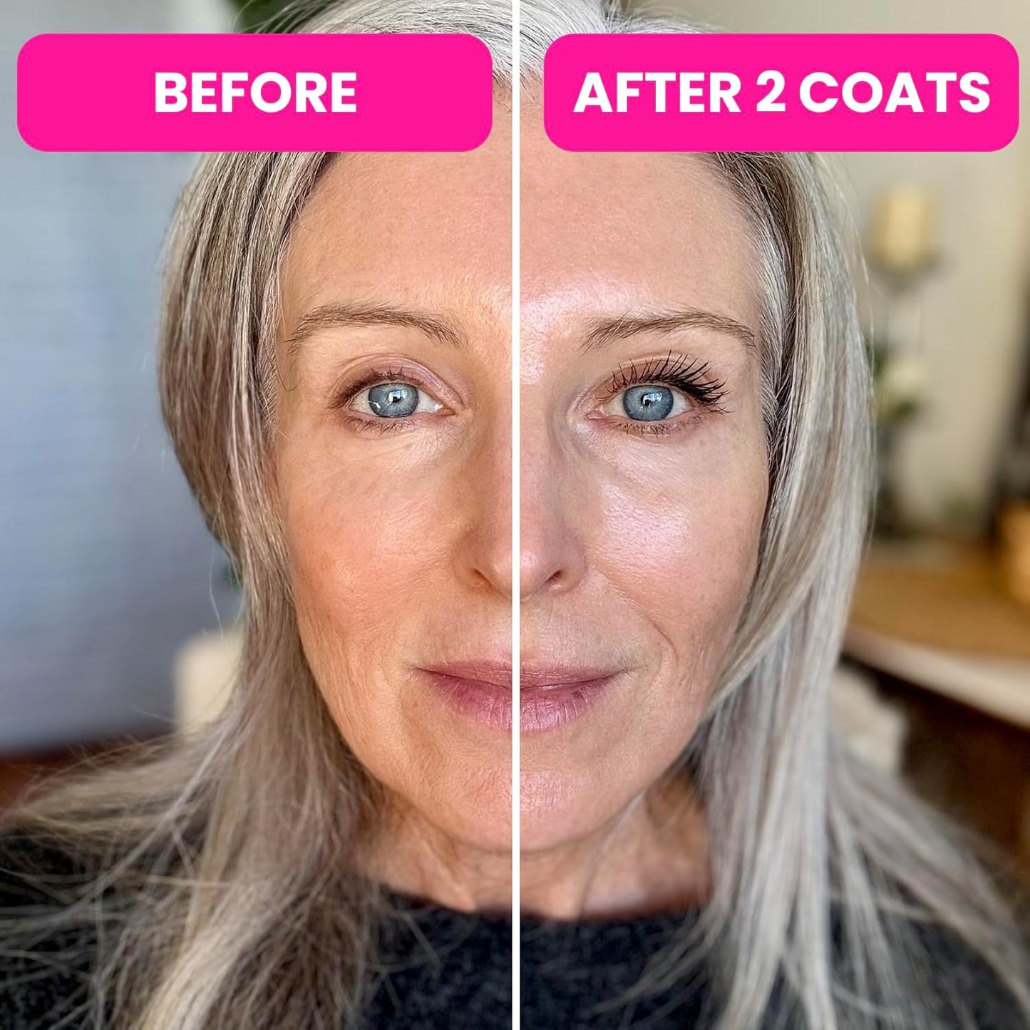 Prime Prometics PrimeLash Mascara for Older Women - Volumizing & Lengthening Formula | Hypoallergenic, Zero Clumps, Long-Lasting (Mulberry)