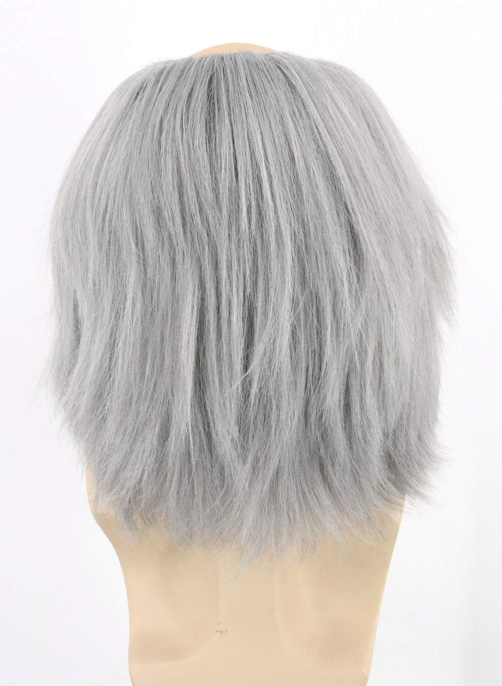 Topcosplay Mad Scientist Wig Old Man Wigs Halloween Costume Bald Wigs With Moustache Eyebrows