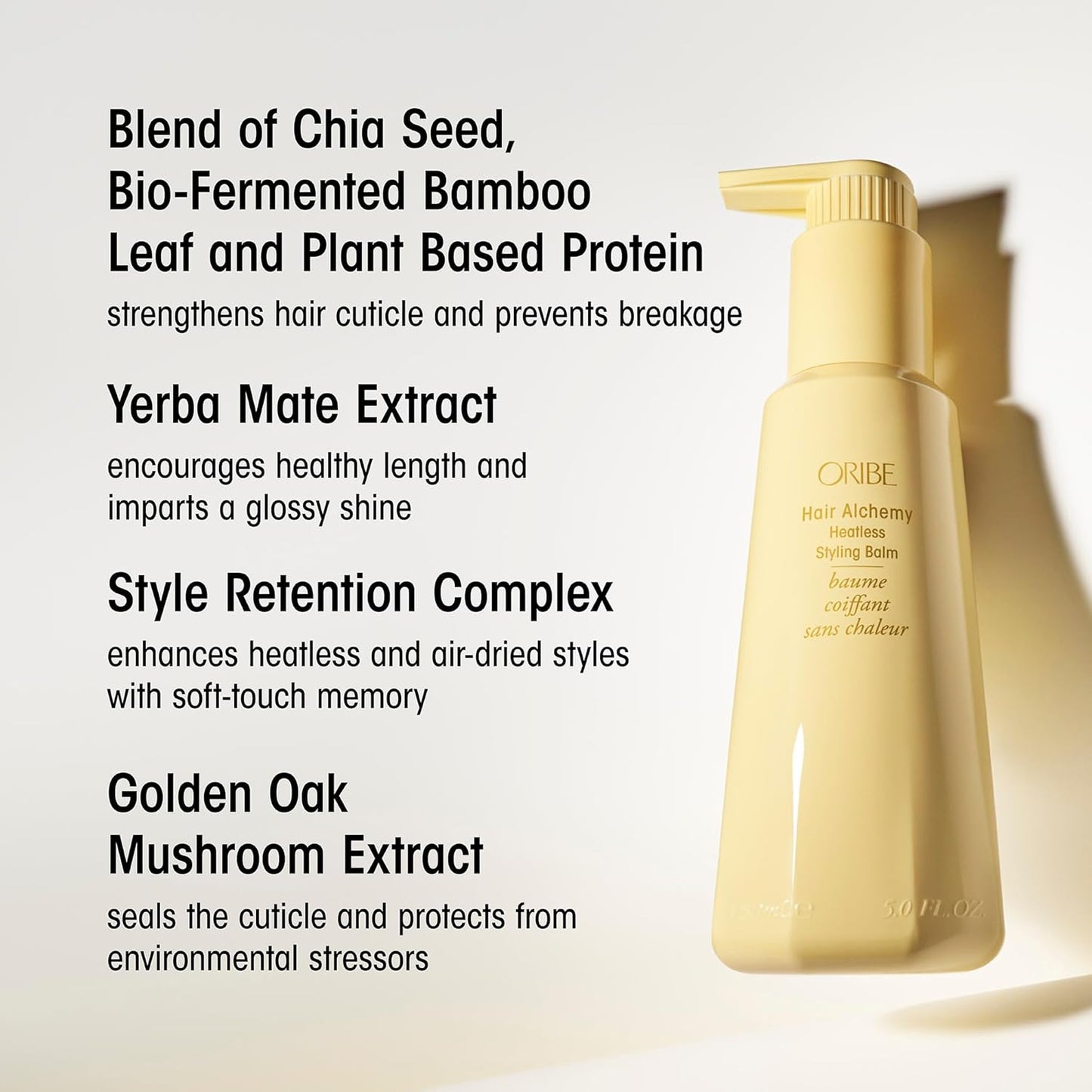 Oribe Hair Alchemy Heatless Styling Balm - Define Air-Dried Styles, Reduce Breakage & Add Shine - 5 oz