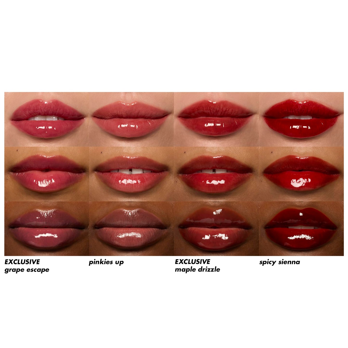 e.l.f. Glossy Lip Stain Shades 4 Days Kit, Long-Lasting Lip Stains For A Sheer Pop Of Color & Subtle Gloss Finish, Vegan & Cruelty-Free, 4 Shades