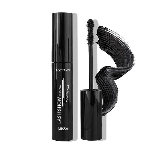 Washable Mascara for 2X Volume & Length - Wide-Eyed Fan Effect, Hourglass Brush | 0.34 Fl Oz