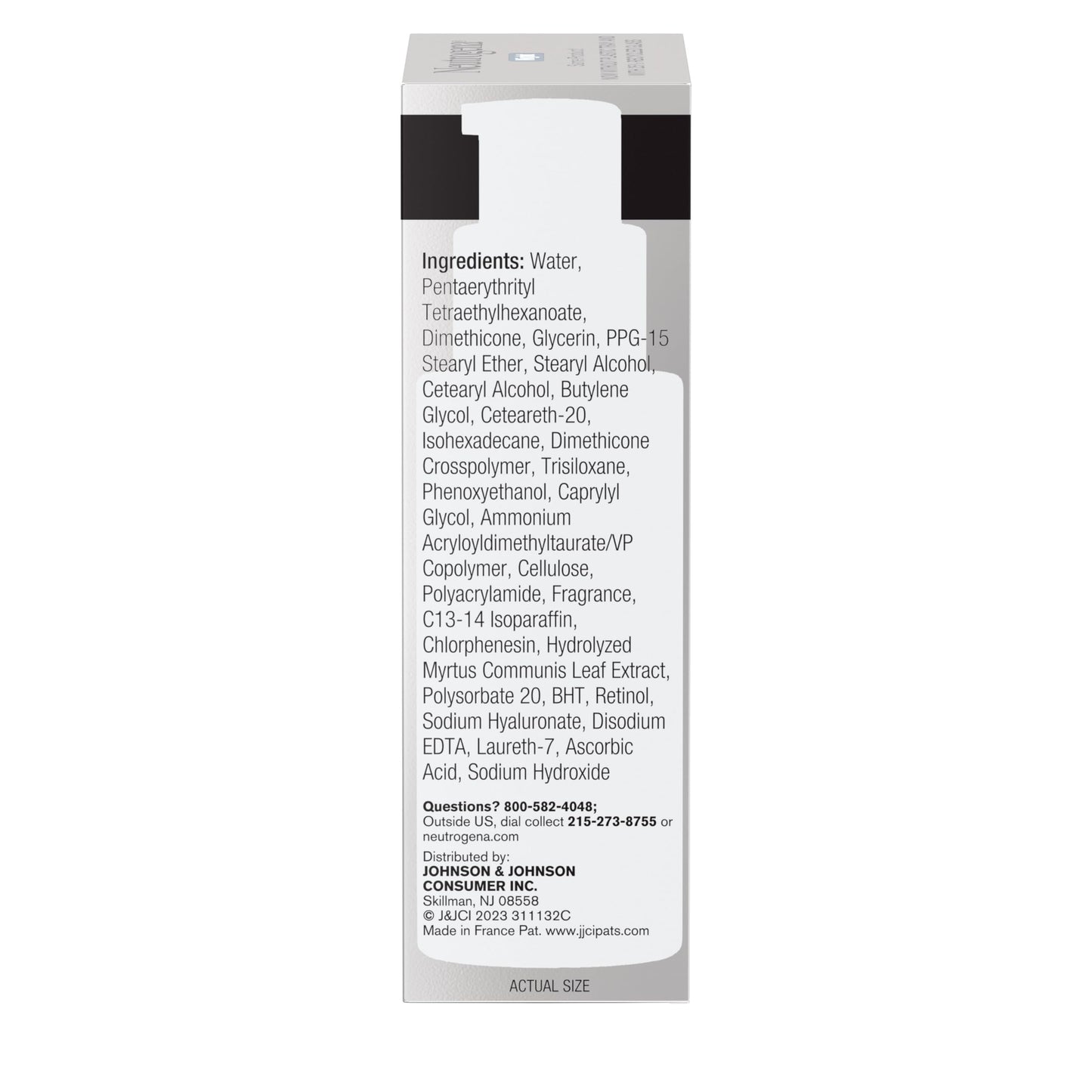 Neutrogena Retinol Face Moisturizer Cream, Rapid Wrinkle Repair, Anti-Wrinkle Night Moisturizer, Anti-Wrinkle Face & Neck Cream Moisturizer with Hyaluronic Acid & Retinol, Paraben-Free, 1 fl. oz