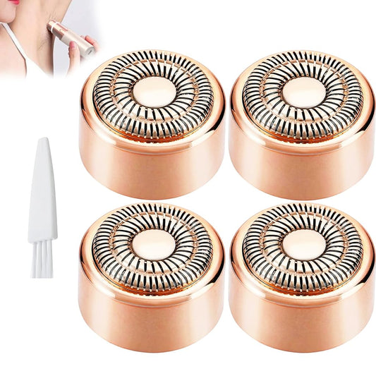 Replacement Heads New Generation 3 for Finishing Touch Flawless Facial Hair Remover, Double Ring Precision Blades Heads for Flawless Gen 3 Device, Pack of 4