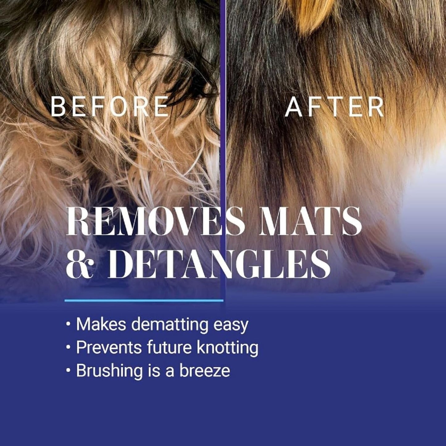 Chris Christensen Ice on Ice Dog Detangler Spray - Professional Grooming Aid for All Coat Types | 16 oz