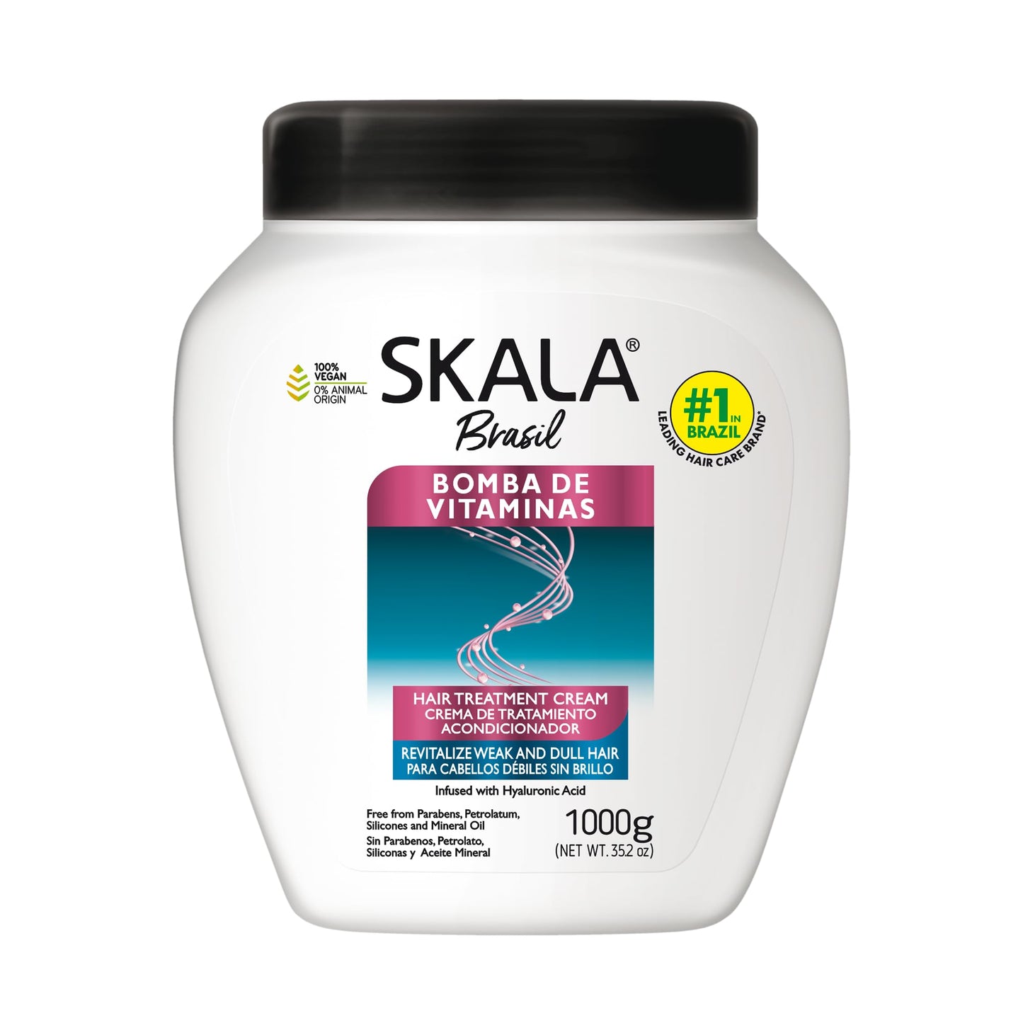 Skala Expert Bomba de Vitaminas, SOS Fortalecimento dos Fios, Brazilian Hair Vitamin Treatment 35.2Oz