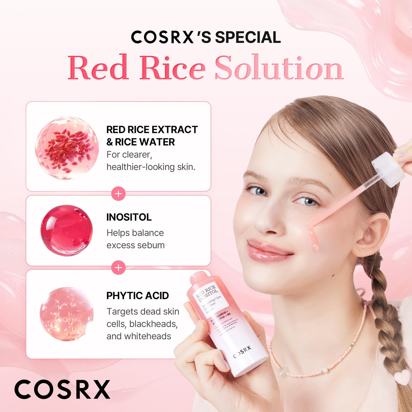 COSRX Red Rice Pore Peel Shot, 94% Reduction in Dead Skin Cells, Gentle Blackhead Remover & Face Exfoliator, Pore Minimizer for Face with Rice Extract & Inositol, AHA BHA PHA, Korean Skin Care