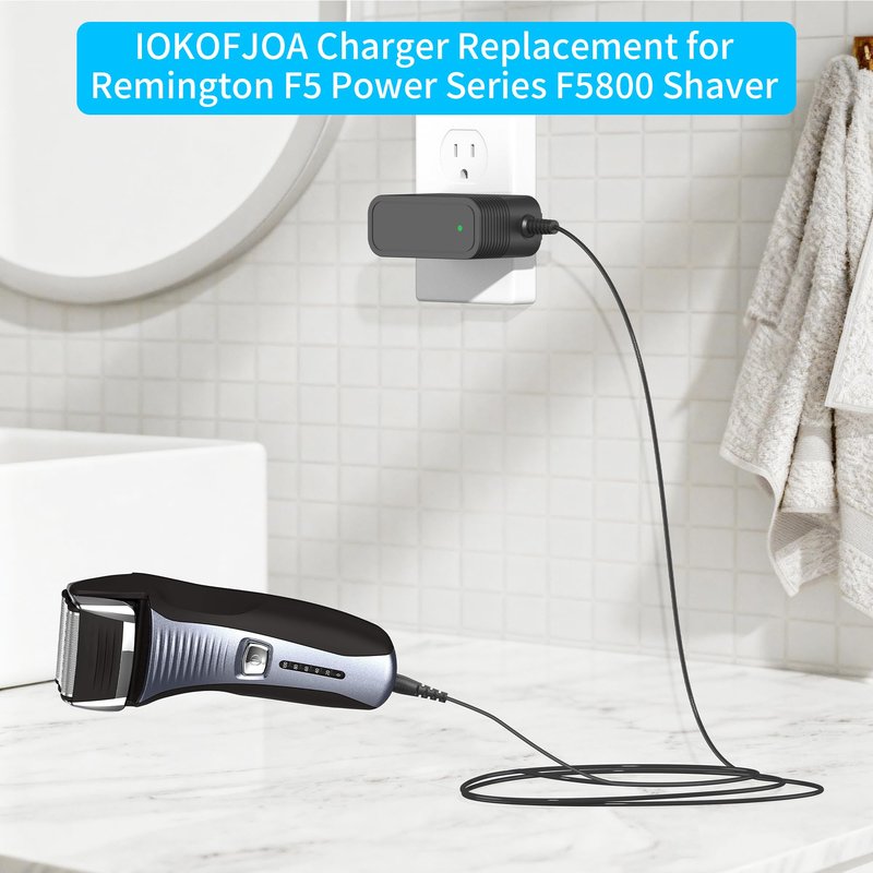 Charger for Remington Shaver for Replacement F5-5800 F5800 F5790 F4790 R5150 R6130 R-6150 MS2-390 MS3-2700 MS680 R9100 Shaver, Electric Razor Power Cord Adapter