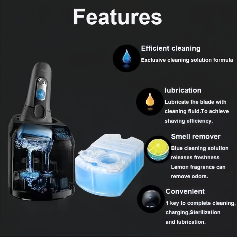 300ml Razor Cleaning Liquid. Compatible For Braun Shaver 170ml Clean & Renew Refill Cartridges CCR(2 PCS)