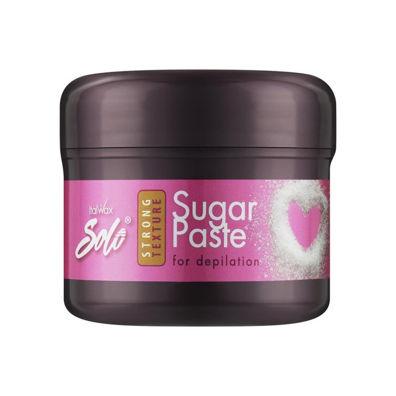 Italwax Solo Sugar paste Wax Kit Strong 180g / 6.35 oz - Waxing kit for women and man - Natural formulation - For Body & Brazilian Bikini at home hair removal