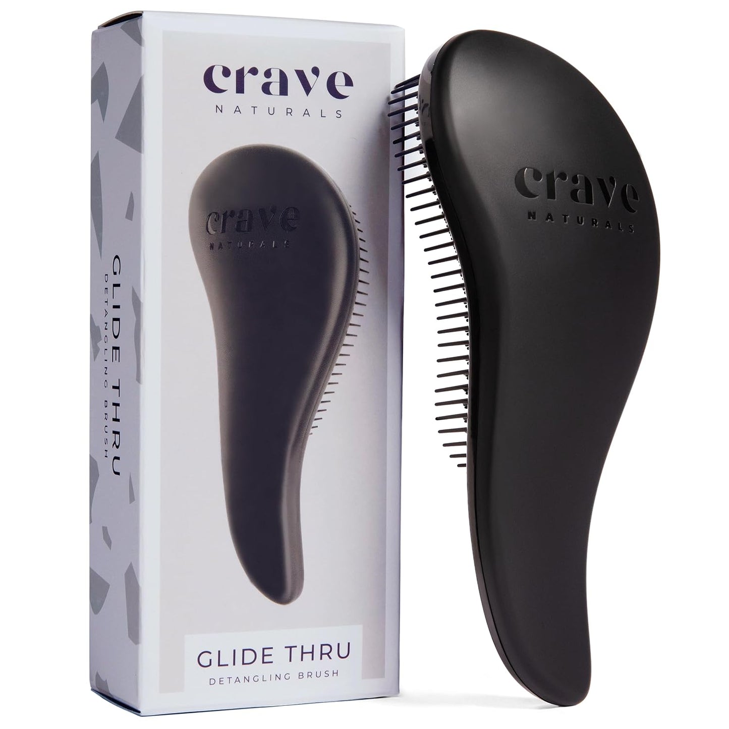 Glide Thru Detangling Hairbrush - Effortlessly Untangles Wet, Dry & Damaged Hair | Gentle Styling Tool for All Ages - 7.5 x 3 in, Turquoise