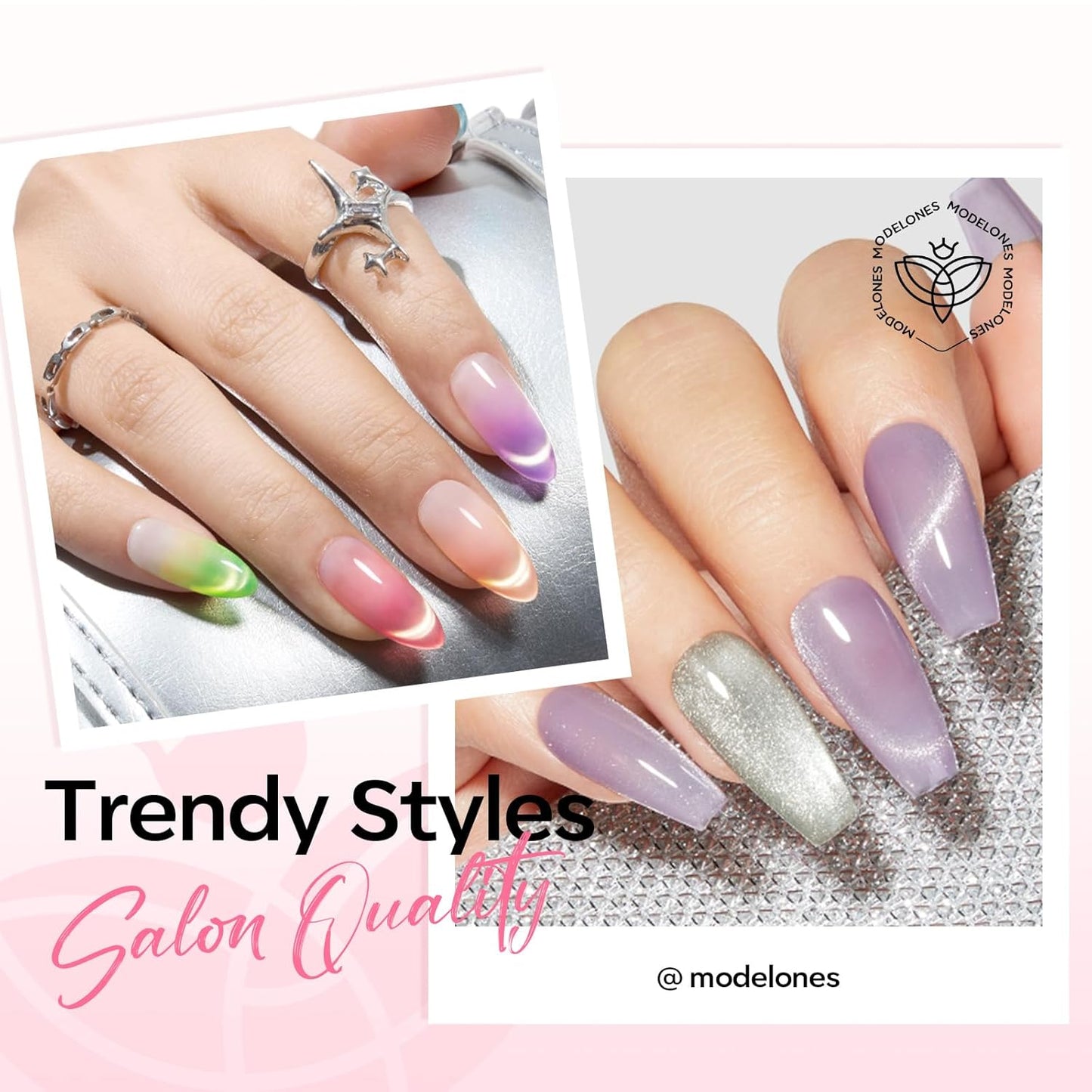 Cat Eye Gel Polish Magnet Set - 5 PCS 4-in-1 Nail Art Tools with Bead, Heart, Bunny & Circle Magnets for DIY Designs