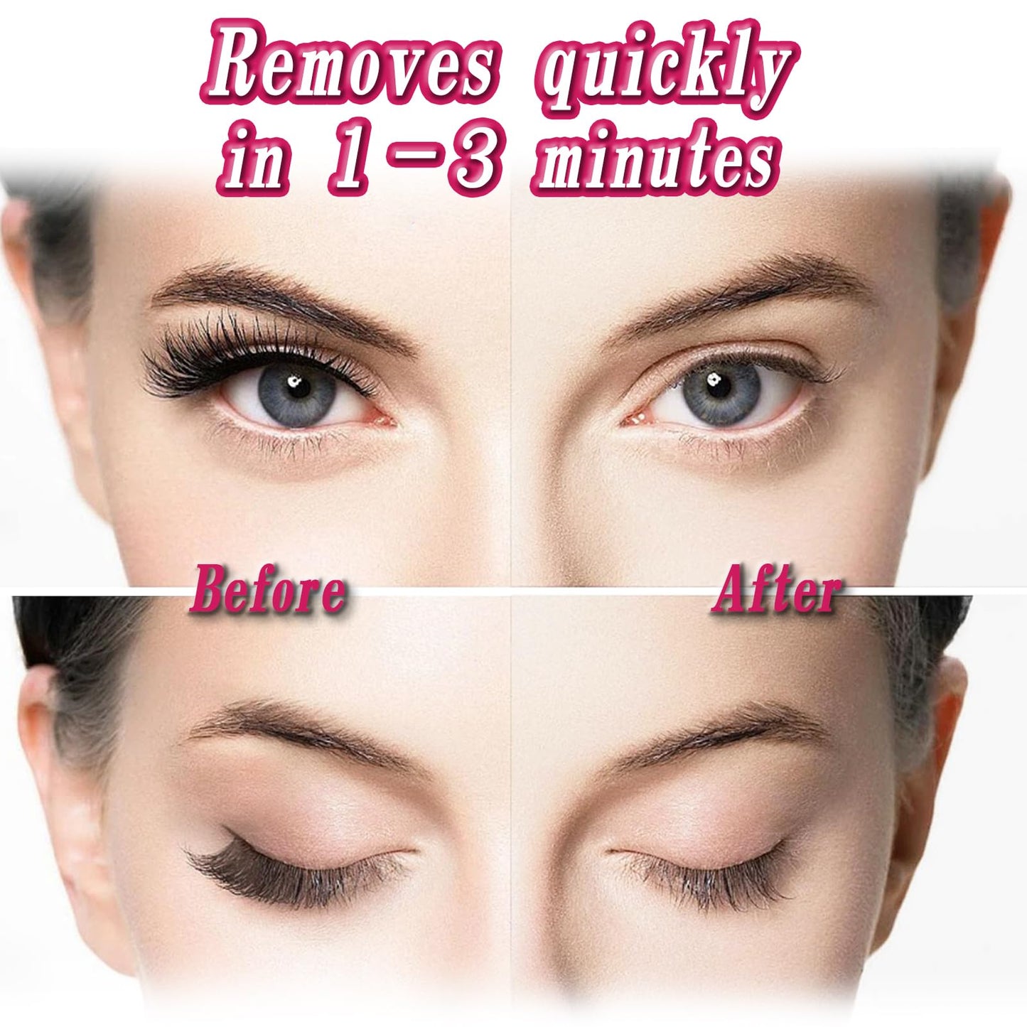 HAIOLORPRO Lash Extension Remover Kit - 30g Lash Glue Remover Cream, Eyelash Extension Remover, Gentle & Quick & Efficientfor Salon & Home Use
