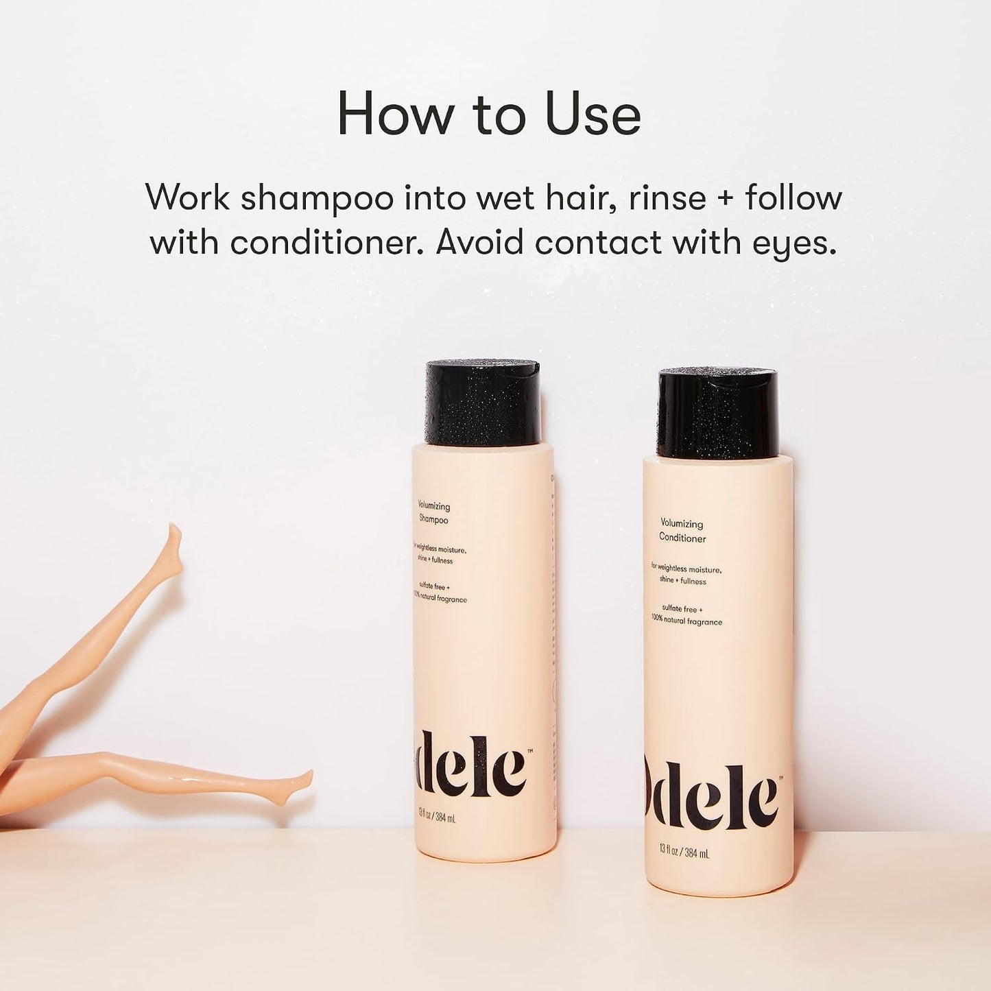 Volumizing Shampoo & Conditioner Set - Sulfate-Free, Adds Moisture & Shine | 13 Fl Oz Each (2-Pack)