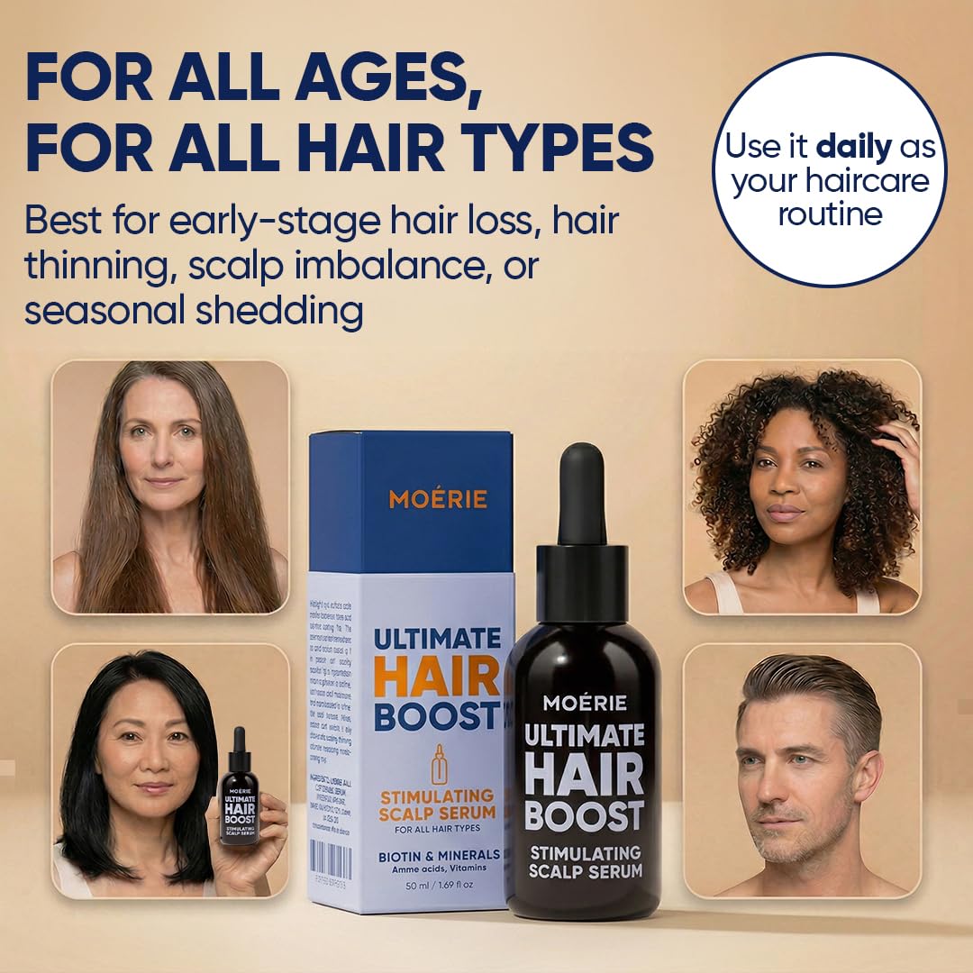 Ultimate Hair Growth Serum - Natural Hair Regrowth & Thickening Treatment for Women - 1.69 fl oz / 50 ml