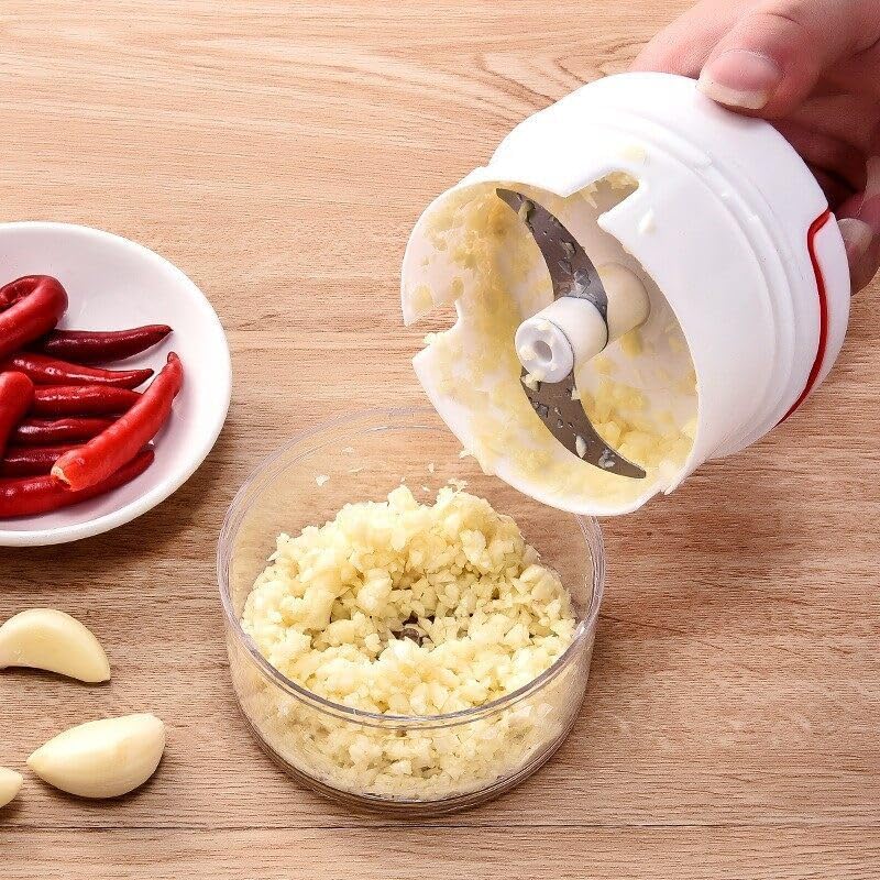 Manual Garlic Pulverizer - Handheld Garlic Crusher for Easy Mincing | Sturdy Construction for Home & Restaurant Use