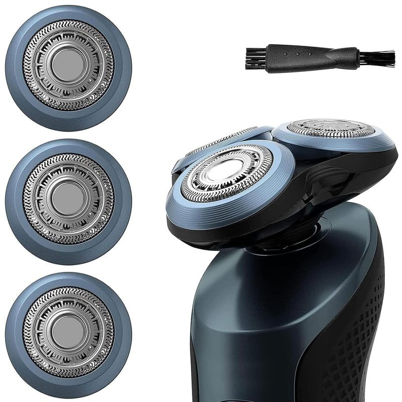 Suleto SH60/72 Replacement Heads Compatible with Philips Series 6000, SH60 Razor Head Compatible with Norelco Electric Shaver S6880/81, S6810/82, S6820/84, 3-Pack Sh60 Shaving Replacement Heads