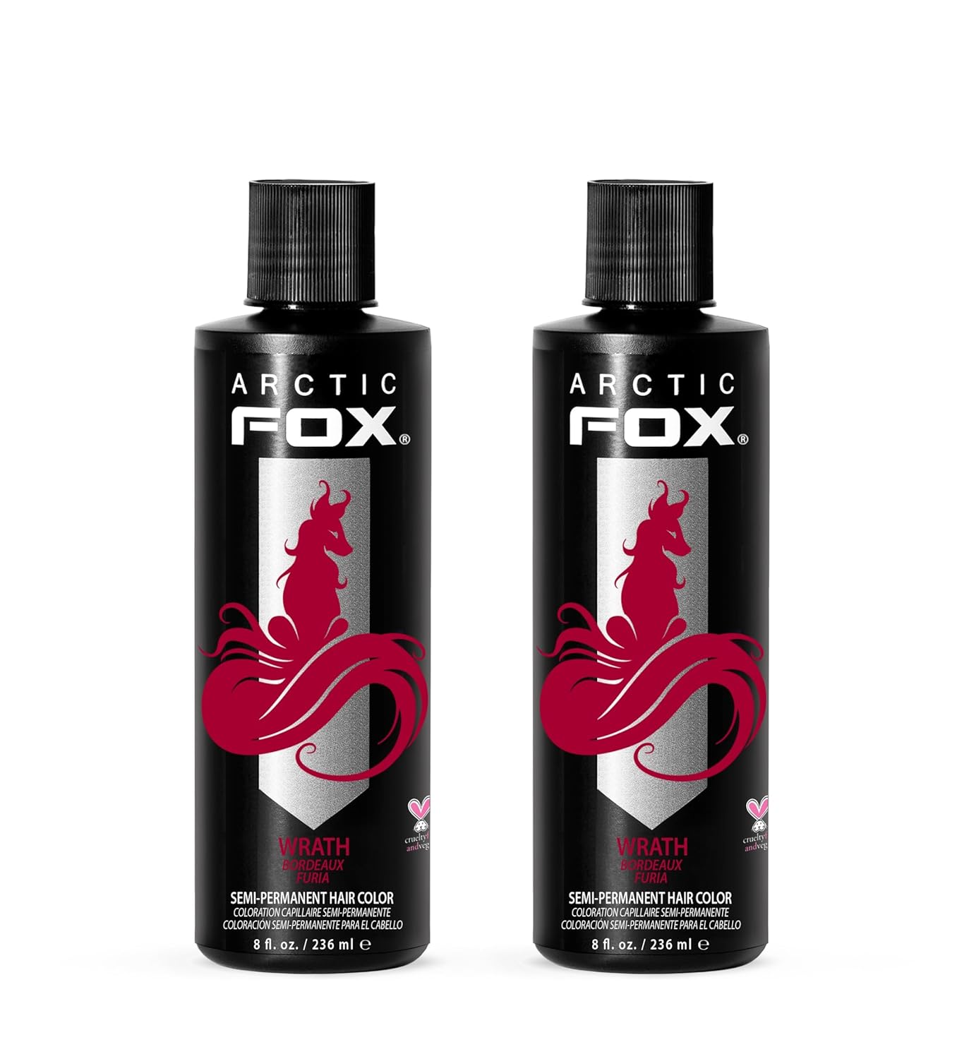 Arctic Fox Semi-Permanent Hair Dye - Vibrant Purple AF Color | Vegan, Ammonia-Free, 4 Fl Oz