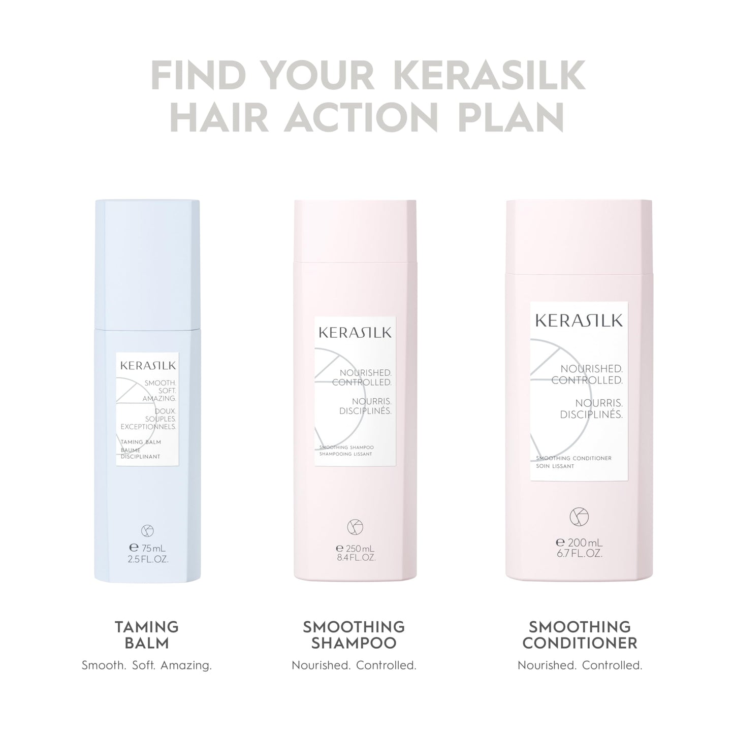 KERASILK Smoothing Mask | Tames Frizz & Smooths Strands |Intensely Nourishes & Deep Conditions | For Coarse, Frizzy & Unruly Hair | Improves Manageability for All Hair Types & Textures | 200ml