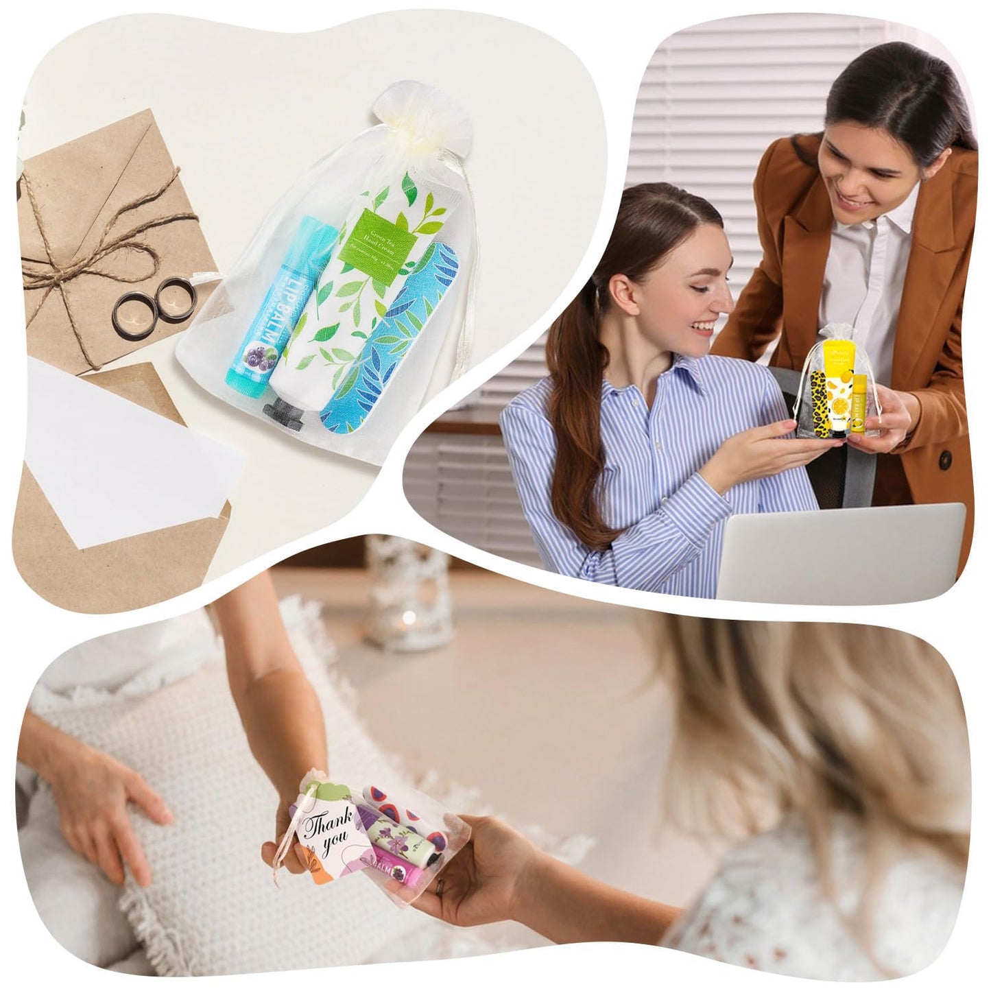 Hand Cream and Lip Balm Gift Set - 24 Bulk Party Favors for Baby Showers, Weddings & Bachelorette Parties | Ideal for Women & Adults