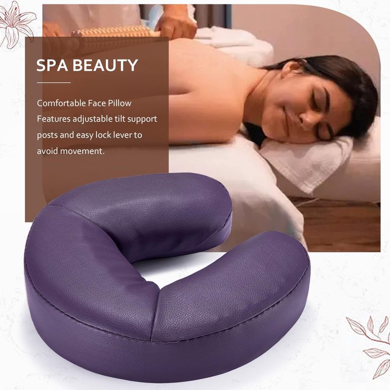 Massage Headrest Cushion - Memory Foam Facial Cradle Pillow for Spa & Travel | Portable Neck Pad for Relaxation