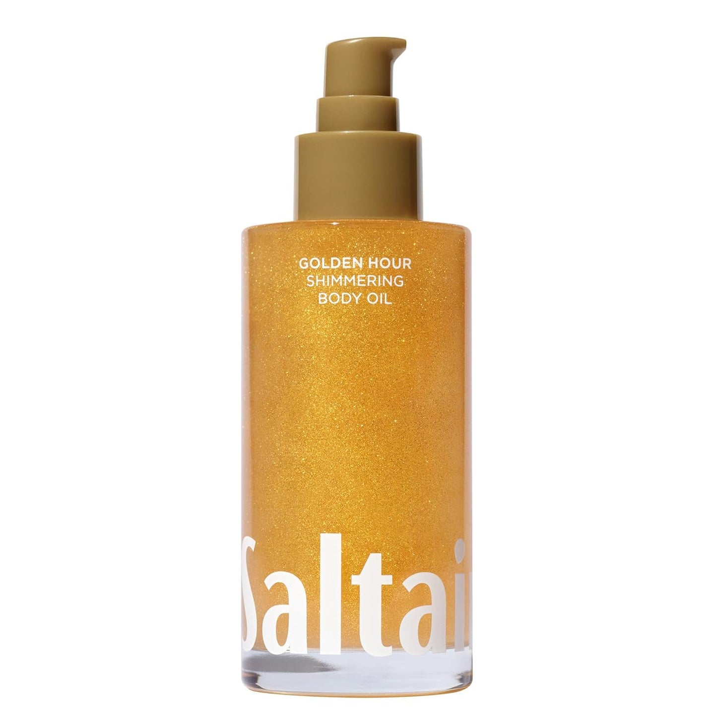 Shimmering Body Oil - Santal Bloom Scented Moisturizer with Light-Reflecting Pearls | 4 Fl Oz