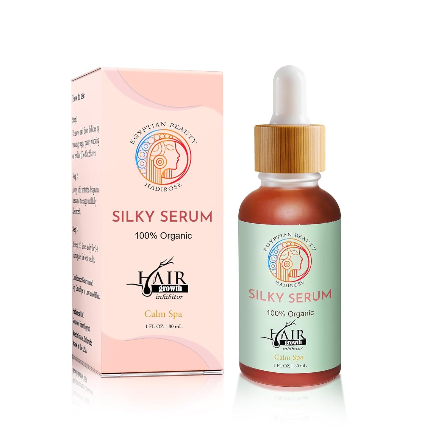 Cyperus Rotundus Hair Removal Serum - All-Natural Red Saad Oil | Hair Growth Inhibitor | Botanical Vanilla Scent