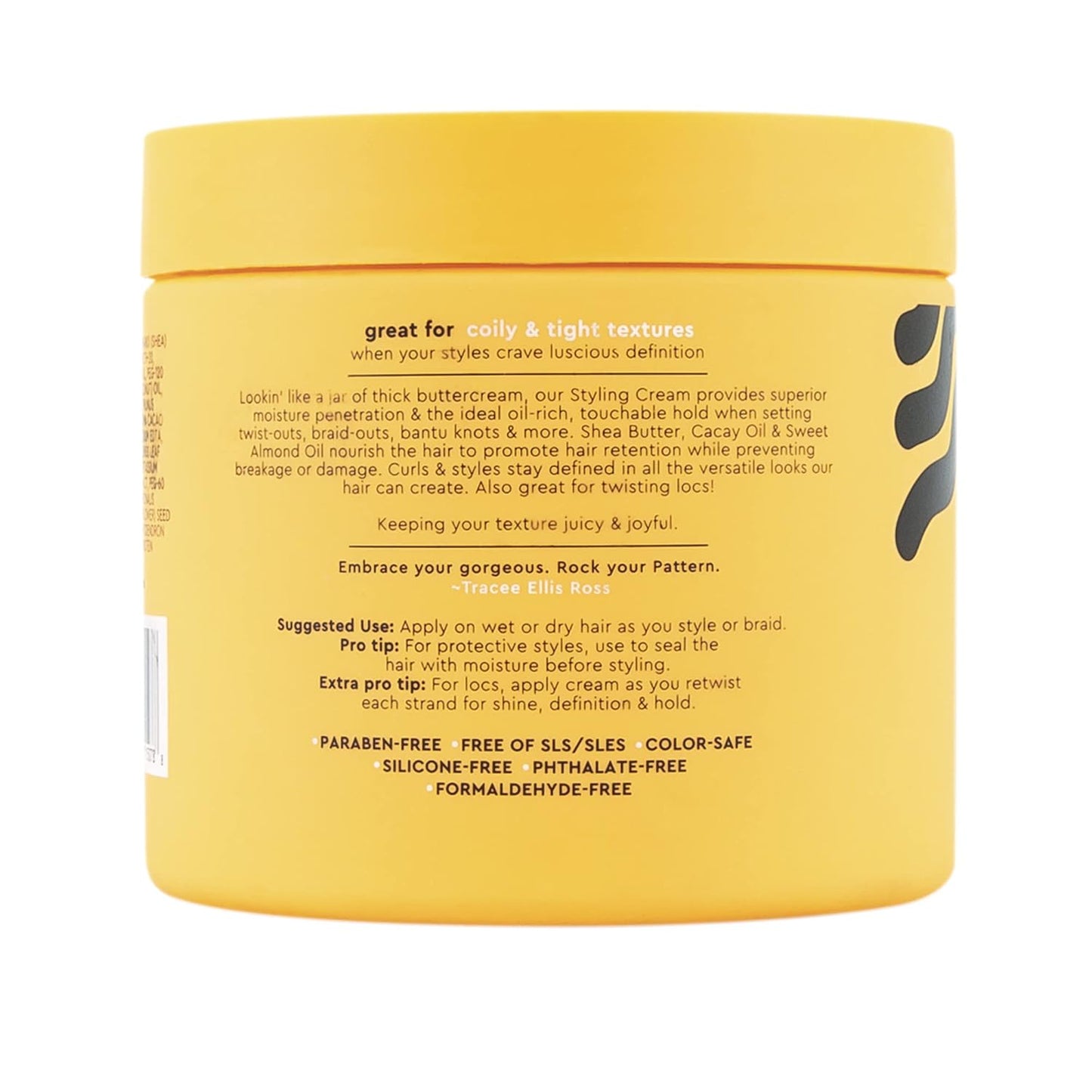 PATTERN Styling Cream for Curly Hair | Hold & Definition, 15 fl oz - Ideal for 3B-4C Textures