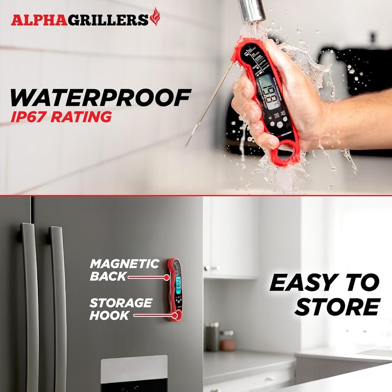 Digital Meat Thermometer - Instant Read Cooking & Grilling Tool | Perfect Kitchen Gift for Dads & Men
