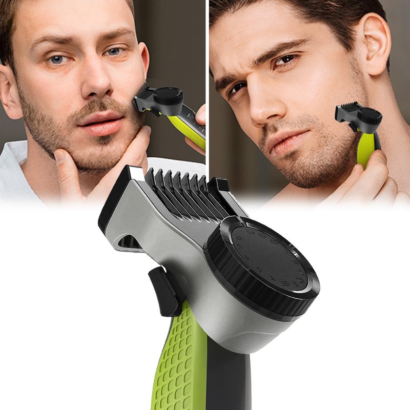 VIDSA 14-in-1 Adjustable Guard Comb with Nose Replacement Head for QP Series Shaver – Precision Trimmer Attachments with Length Settings (0.4-10mm), Replacement Guide Combs Kit for Body Grooming