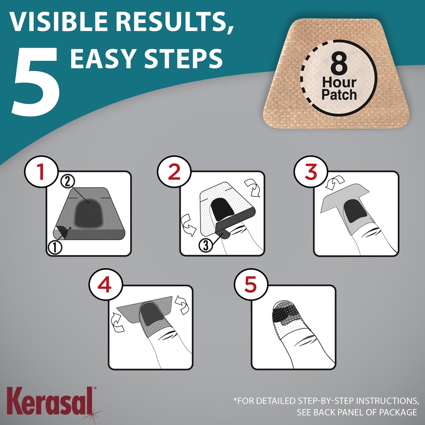 Kerasal Multi-Purpose Nail Repair Patches - 14 Count Twin Pack - Nail Repair for Damage, 8-Hour Treatment Restores Healthy Appearance (Packaging May Vary)