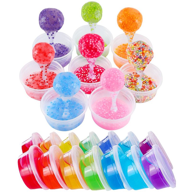 Augshy 40 Pack 4Oz Slime Containers with Lids, Jello Shot Cups Condiment Containers Plastic Portion Cups with Lids for Salad Dressing Food Storage Containers
