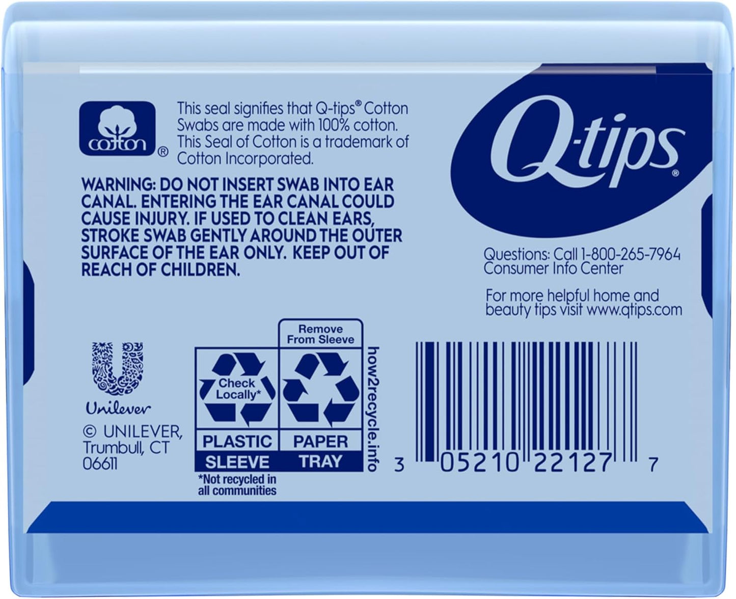 Cotton Swabs - Travel-Size Q-Tips with Soft Tips | 30 Count, 10-Pack for Makeup & Personal Care Essentials