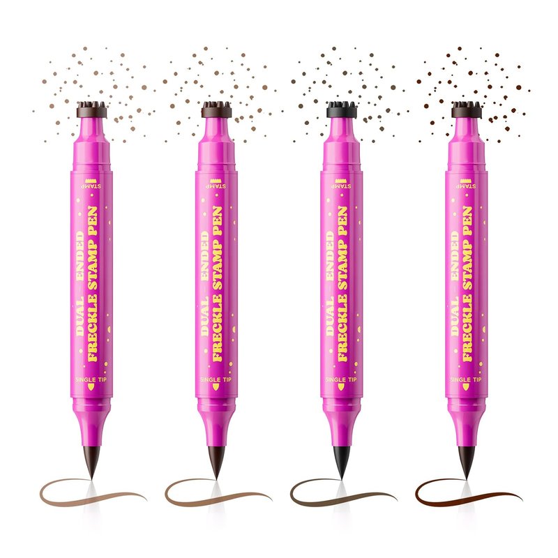 Freckle Stamp Pen - Dual-Ended Waterproof Marker for Lifelike Fake Freckles | Natural Medium Brown